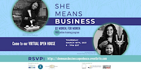 She Means Business Virtual Open House primary image