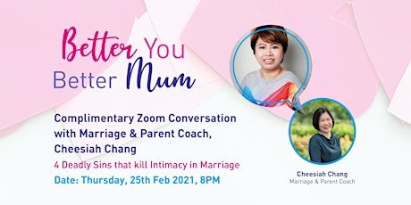 Better You Better Mum - 4 Deadly Sins that kill Intimacy in Marriage primary image