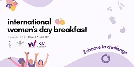 International Women's Day Breakfast 2021: Capital W, NOW, WEB, WiB primary image