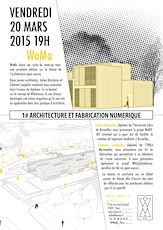 Image principale de Architecture et Fabrication Numérique // Conférence - débat - apéritif