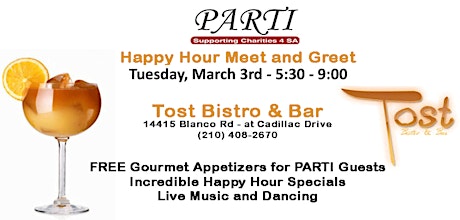 FUNdraising Social at TOST Bistro Tuesday March  3 at 5:30 PM primary image