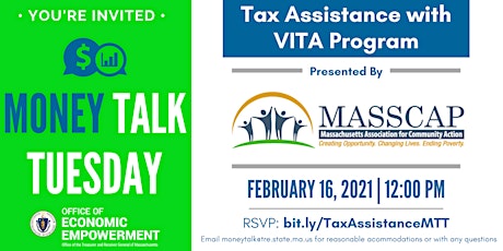 Hauptbild für Tax Assistance with VITA Program | Money Talk Tuesday