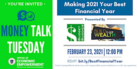Making 2021 Your Best Financial Year | Money Talk Tuesday primary image