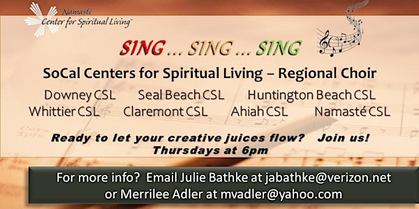 Regional  Centers for Spiritual Living So. Cal Choir