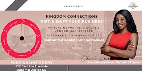 Imagem principal do evento BBI Kingdom Connections Virtual Networking Event: Sift & Shift Your Biz