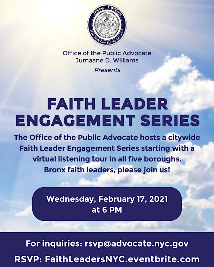  Faith Leader Engagement Series image 