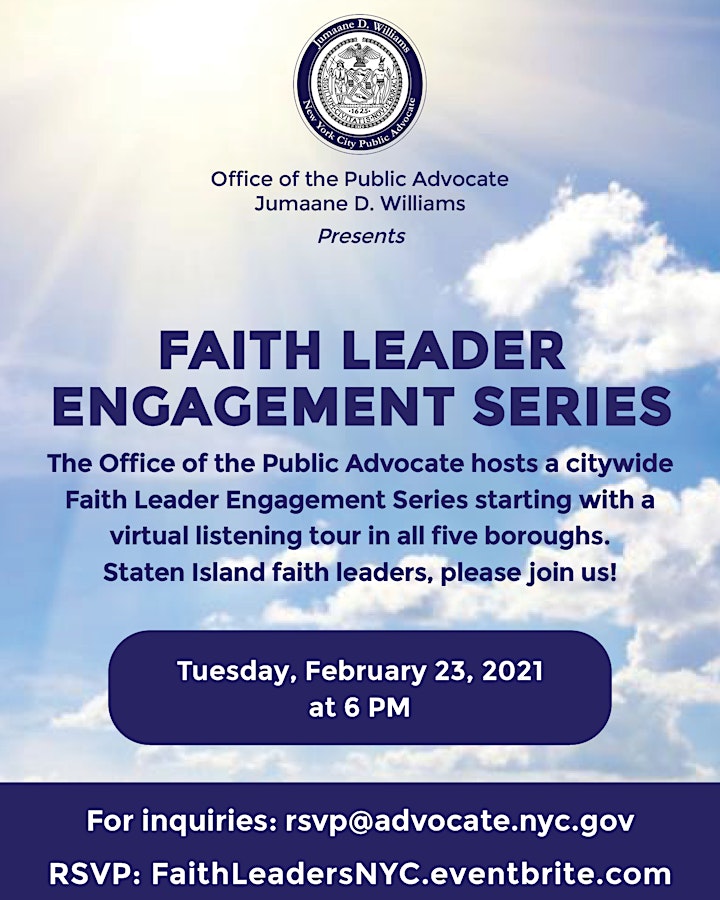 
		Faith Leader Engagement Series image
