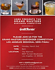 Private Mixology Event with complimentary Cocktails and Hors d'oeuvres Monday March 2nd. This invite is Non Transferarable so please do not forward. primary image