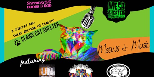 Meows + Music w/ Stray Grass, Peach street Revival + More! primary image