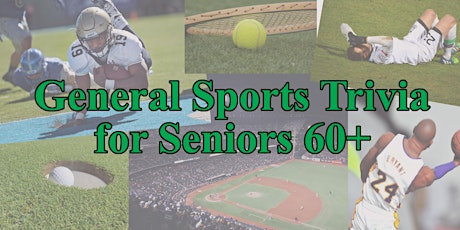General Sports Trivia For Seniors 60+ | Using Zoom & Original Kahoot! Games primary image