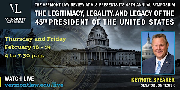 Vermont Law Review's 45th Annual Symposium