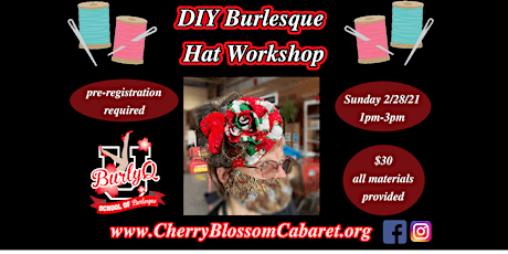 DIY Burlesque Hat/ Fascination Workshop