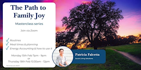 The Path to Family Joy - 15th February 2021 primary image