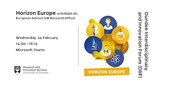 DIIF: Horizon Europe with Nabil Ali, European Advisor (UK Research Office)