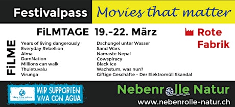 Hauptbild für FestivalPass - Viva con Agua - Movies That Matter - 19.-22. März 2015