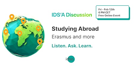 Immagine principale di Studying Abroad: An IDSA Discussion about Erasmus and more 