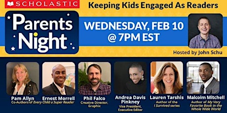 Immagine principale di Scholastic Parents Night: Keeping Kids Engaged as Readers 