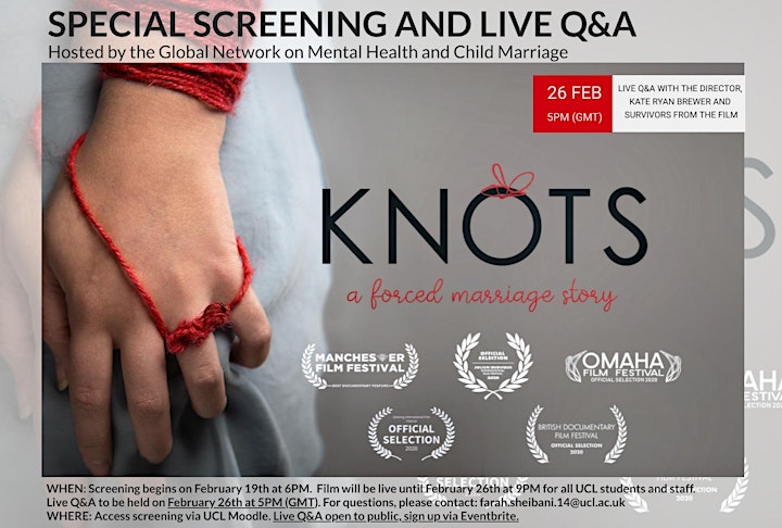 Knots live Q&A with director Kate Ryan Brewer and survivors image