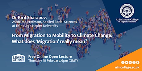 From Migration to Mobility to Climate Change- Online Open Lecture primary image