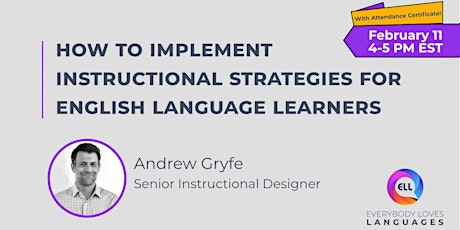 How to Implement Instructional Strategies for English Language Learners primary image