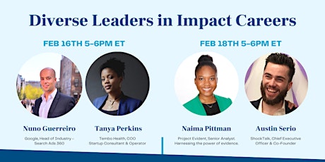 Diverse Leaders in Impact Careers primary image