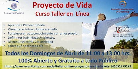 Hauptbild für Taller Online Proyecto de Vida