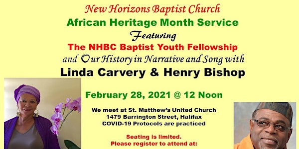 February 28 -12PM African Heritage Month Service