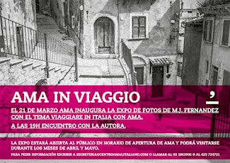 Imagen principal de AMA IN VIAGGIO - Exposición Fotográfica