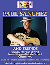 NO2O Festival presents Paul Sanchez & Friends May 2, 2015 @ 7 PM primary image