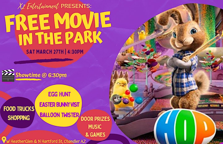 
		A Chandler Hoppy FREE Movie in the Park, Food Truck PopUP & More: Sat 3/27 image
