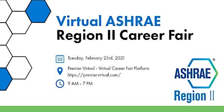 ASHRAE Region II Virtual Career Fair - Employer Registration (NB/PEI)