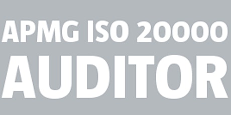 ISO 20000 Auditor APMG tickets
