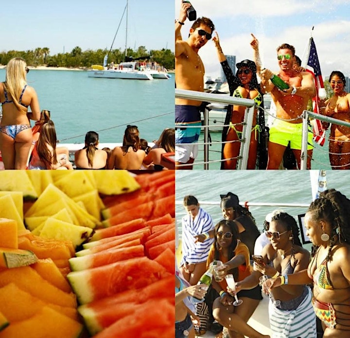 Memorial Weekend Party Boat Miami + Open Bar +  Party Bus + Nightclub image