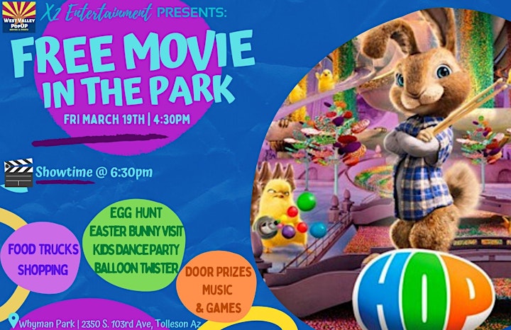 
		A FREE Spring PopUP Movie in the Park, Food Trucks and More - Fri  3/19 image
