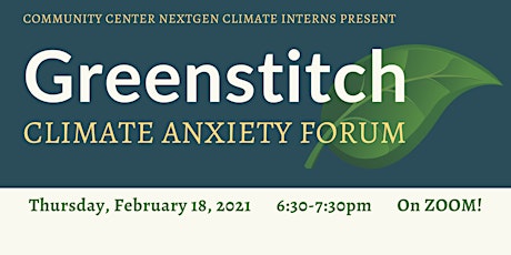 Greenstitch Climate Anxiety Forum primary image