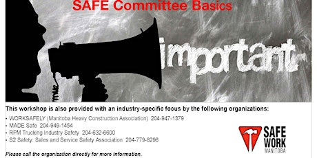 SAFE Committee Basics - Virtual Workshop primary image