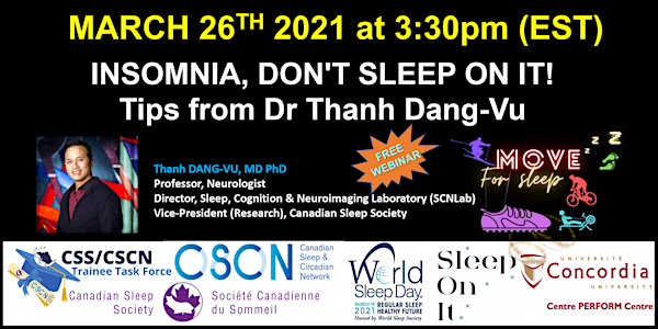 Insomnia, Don't Sleep On It! Tips from Dr. Thanh Dang-Vu