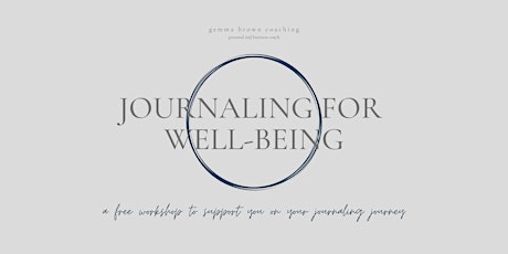 Journaling for well-being - workshop