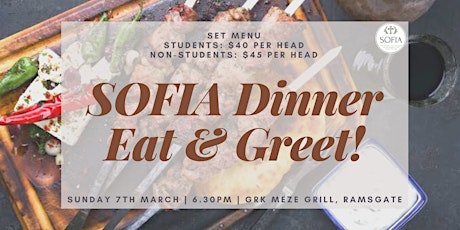 SOFIA Dinner - Eat & Greet! primary image