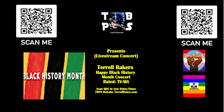 LIVESTREAM CONCERT: Happy Black History Month - Terrell Baker@TBPS primary image