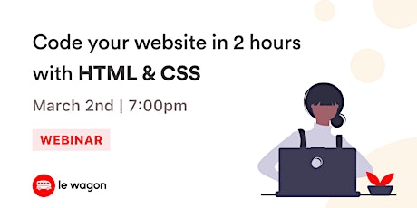 [Webinar] Learn to code your first website with HTML & CSS! primary image