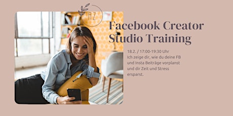 Hauptbild für Facebook Creator Studio Training