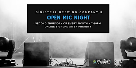 Open Mic Night at Sinistral Brewing Co. tickets