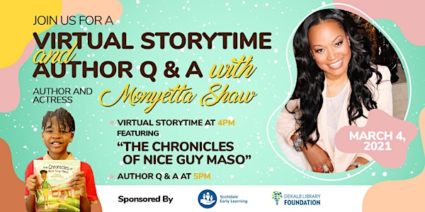 Virtual Storytime with Monyetta Shaw