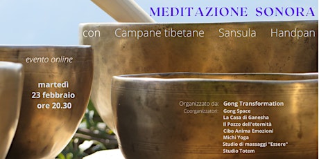 Immagine principale di MEDITAZIONE SONORA con Campane Tibetane, Sansula, Handpan 