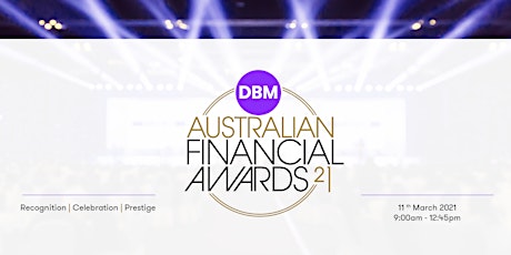 DBM Australian Financial Awards 2021 primary image