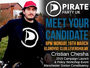 Meet Your Candidate - Pirate Party Manchester Gorton primary image
