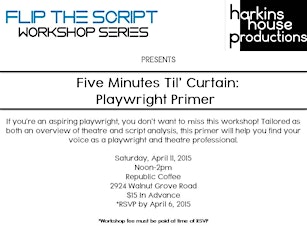 Five Minutes Til Curtain: Playwright Primer primary image