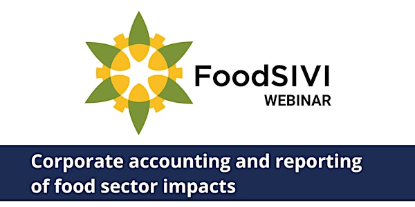 Corporate accounting and reporting of food sector impacts