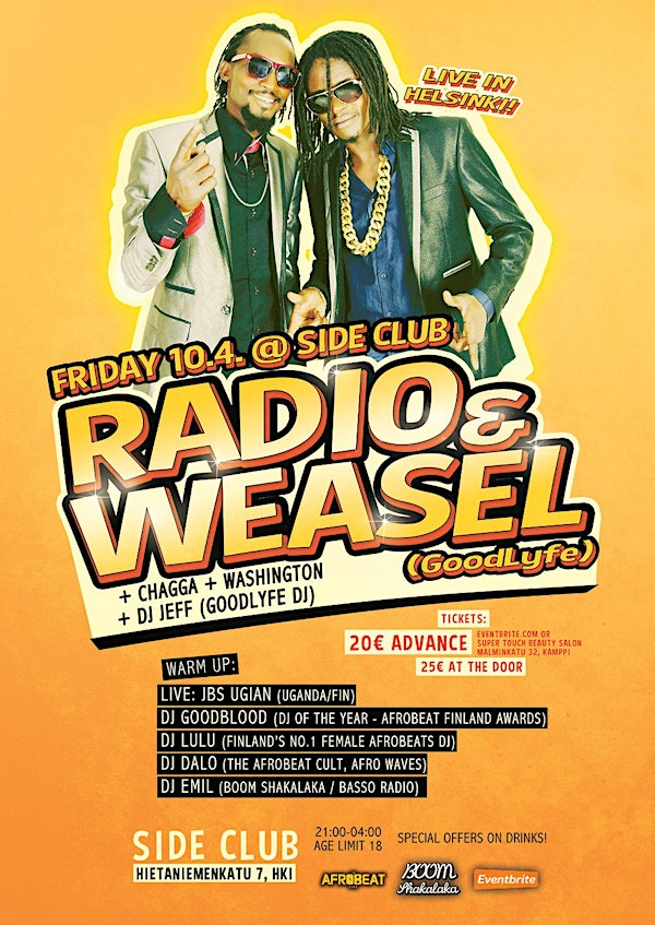 RADIO & WEASEL IN HELSINKI 10.4.2015